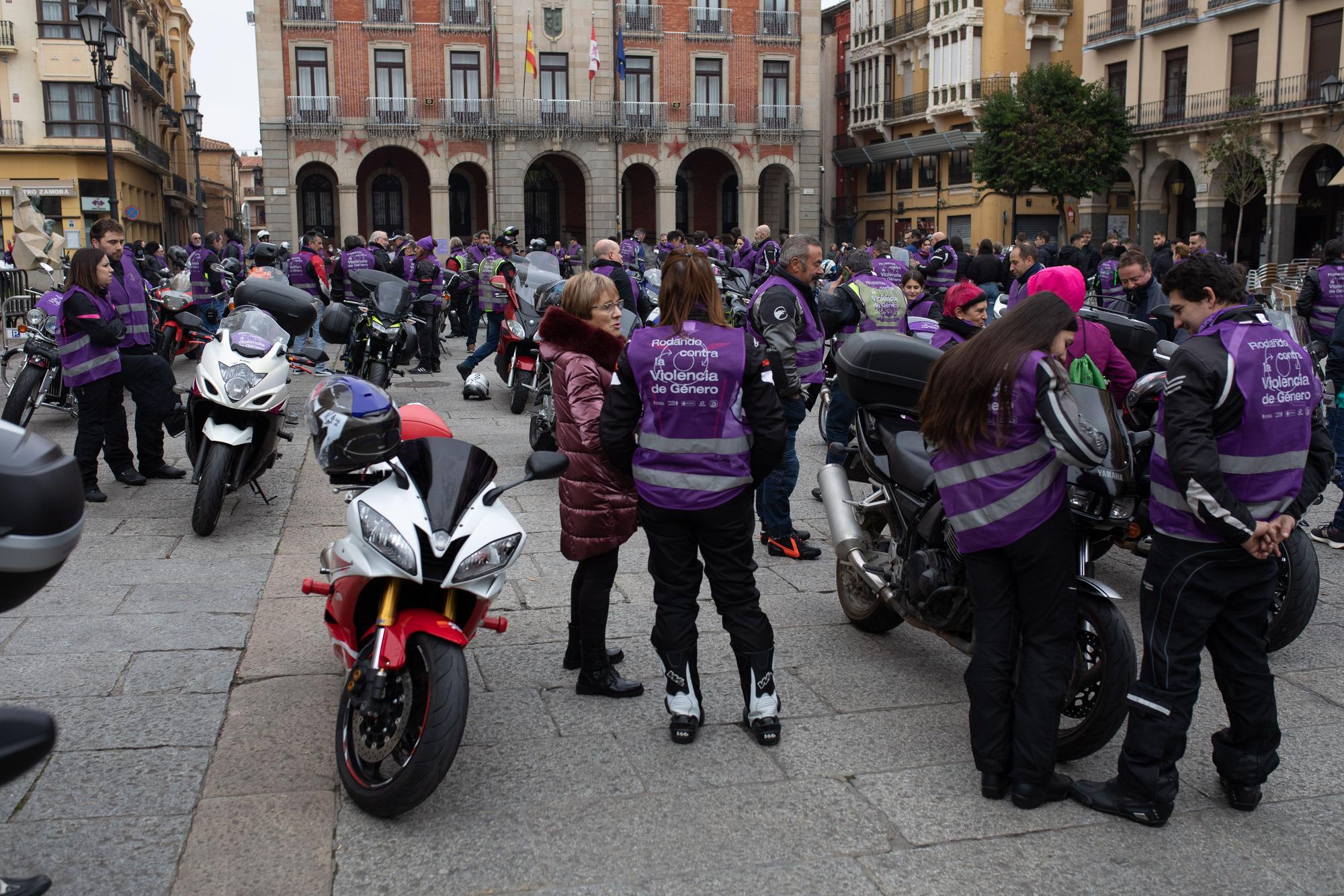 Ruta motera contra la violencia de género en Zamora por el 25N