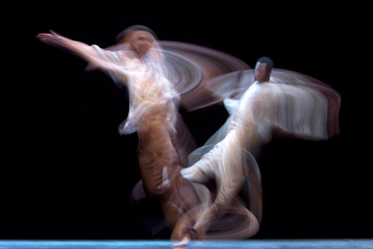 Dos ballarins, en l’assaig general de l’espectacle de la Compañía Nacional de Danza al XV Festival Internacional de Teatre, Música i Dansa de Las Palmas de Gran Canaria.
