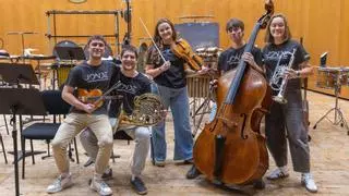 Cinco jóvenes músicos gallegos actúan esta semana en Santiago con la JONDE: "Es un lujo"