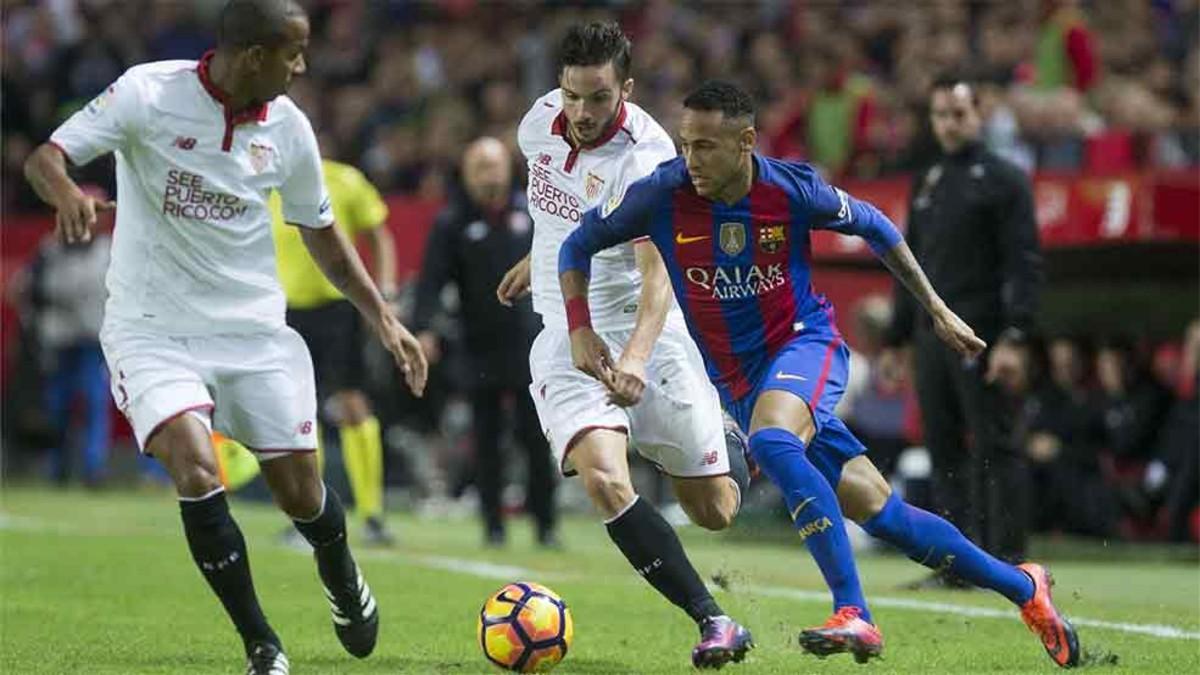 Neymar contra el Sevilla