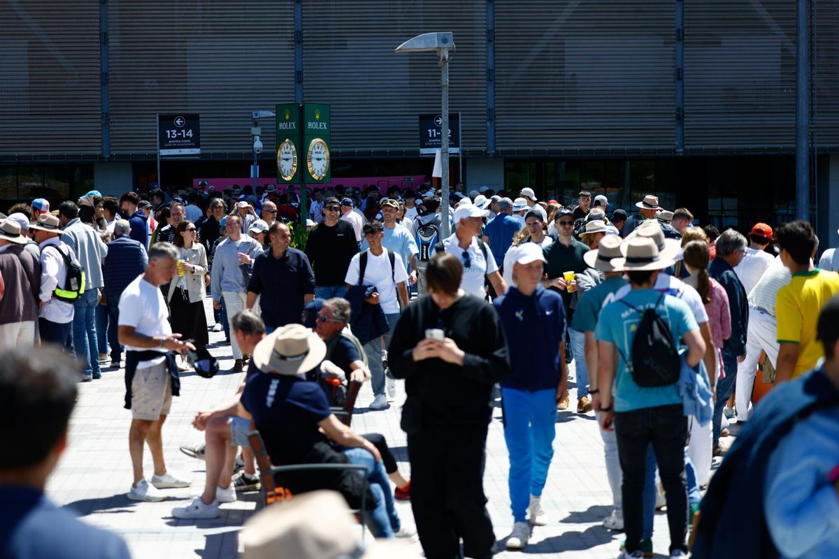 El lunes se vivieron momentos de confusión en el Mutua Madrid Open por el apagón de luz.