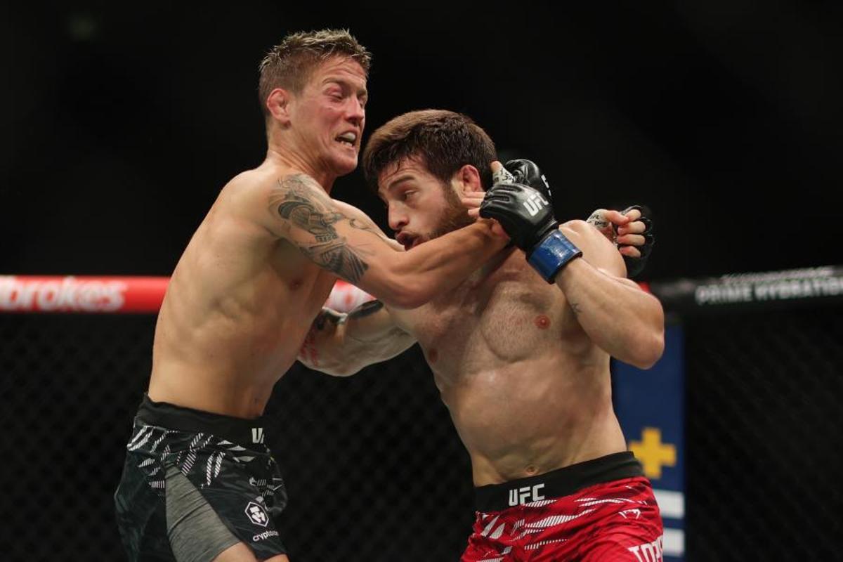 Aleksandre Topuria logró vencer a Colby Thicknesse en su debut en UFC