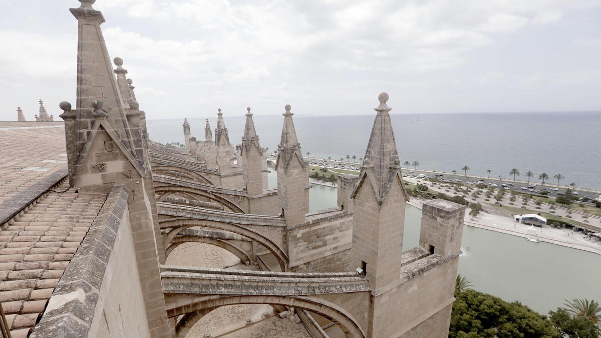 Pináculos y terrazas de la Catedral de Mallorca