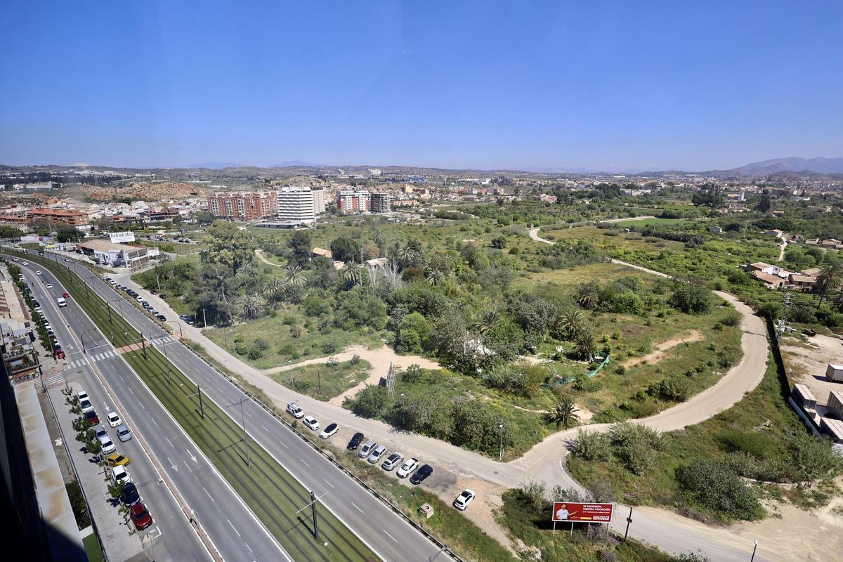 Una de las vistas aéreas de la ciudad de Murcia donde se podrían construir viviendas, en la zona de El Puntal.