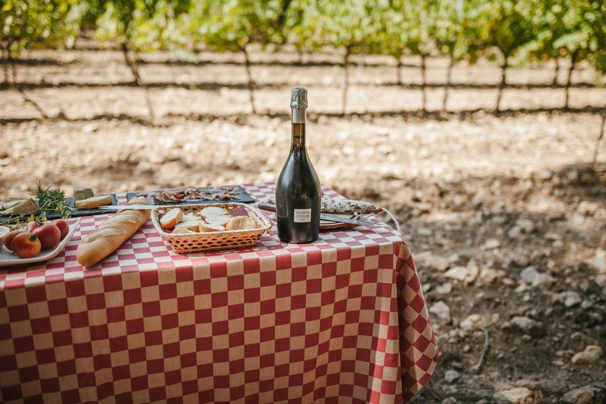 Botella de cava Blanca Cusiné, de la bodega Parés Baltà.