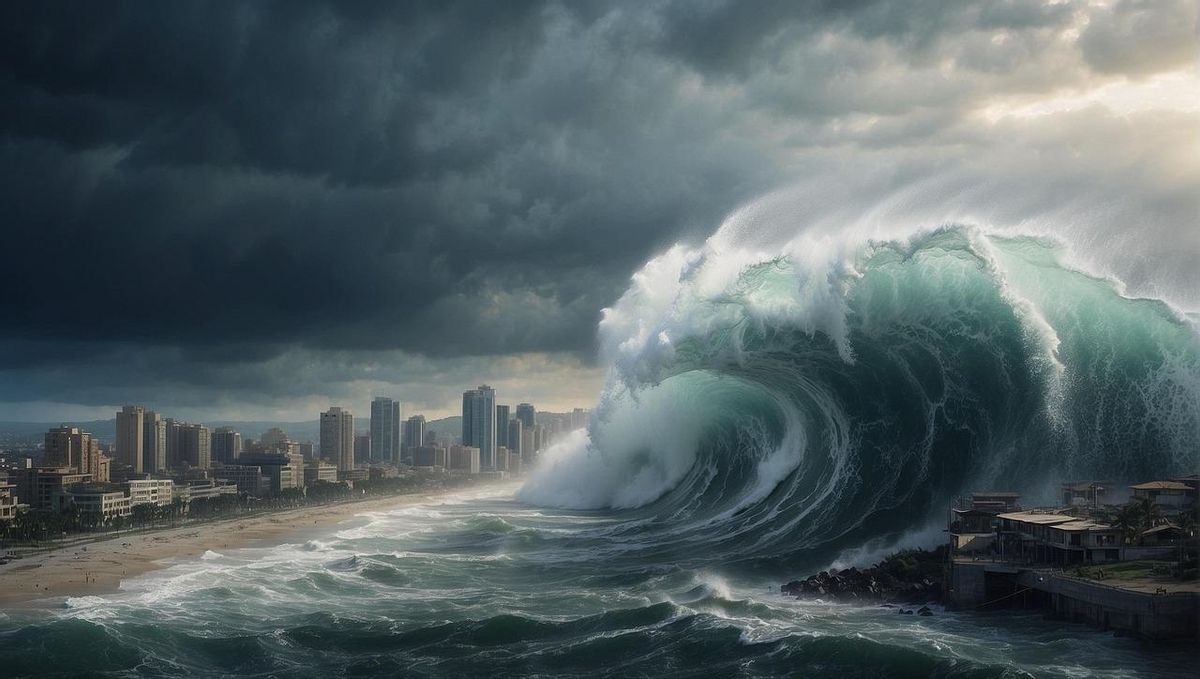 Imagen de recurso de un tsunami