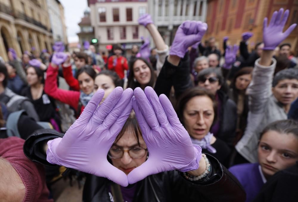 Manifestación feminista en Oviedo