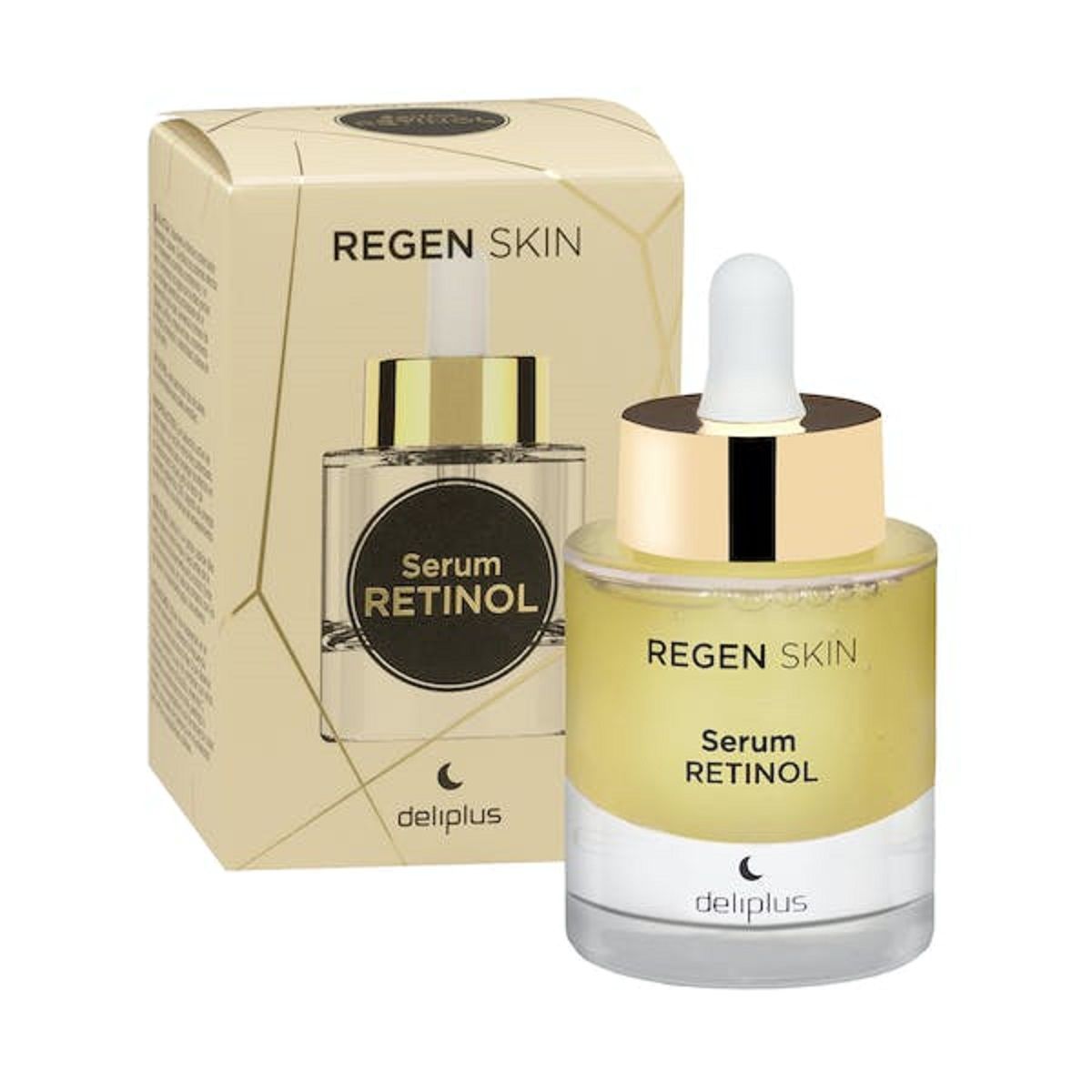 Sérum facial intensivo Potenciador Retinol Regen Skin Deliplus evitar pieles sensibles.