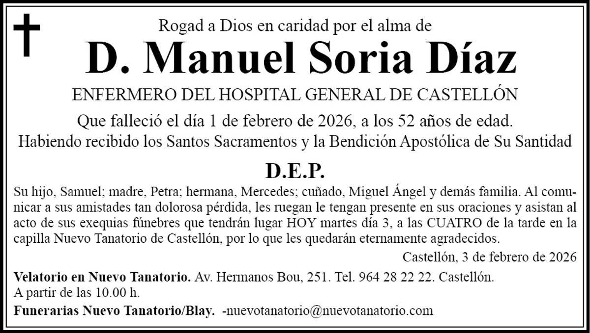 D. Manuel Soria Díaz