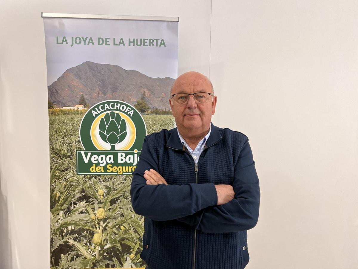 Antonio Ángel Hurtado, presidente de la Asociación Alcachofa Vega Baja del Segura.
