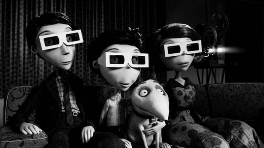 Cartel promocional de Frankenweenie.