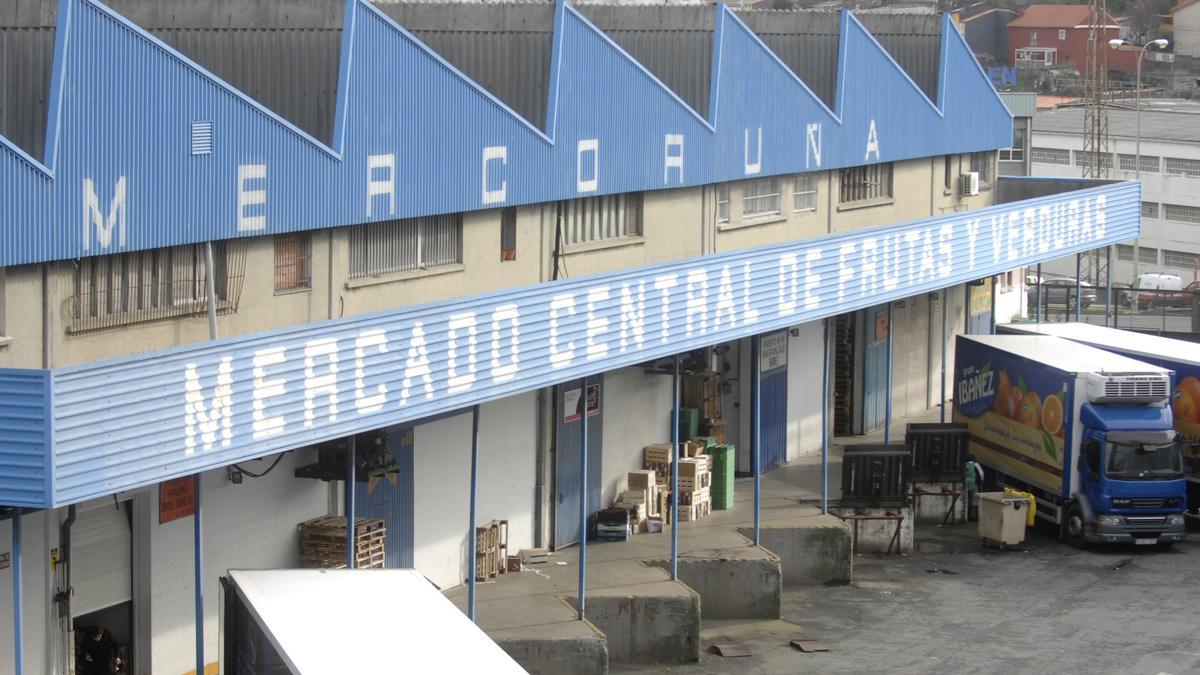 Mercado central de frutas y verduras de A Coruña.