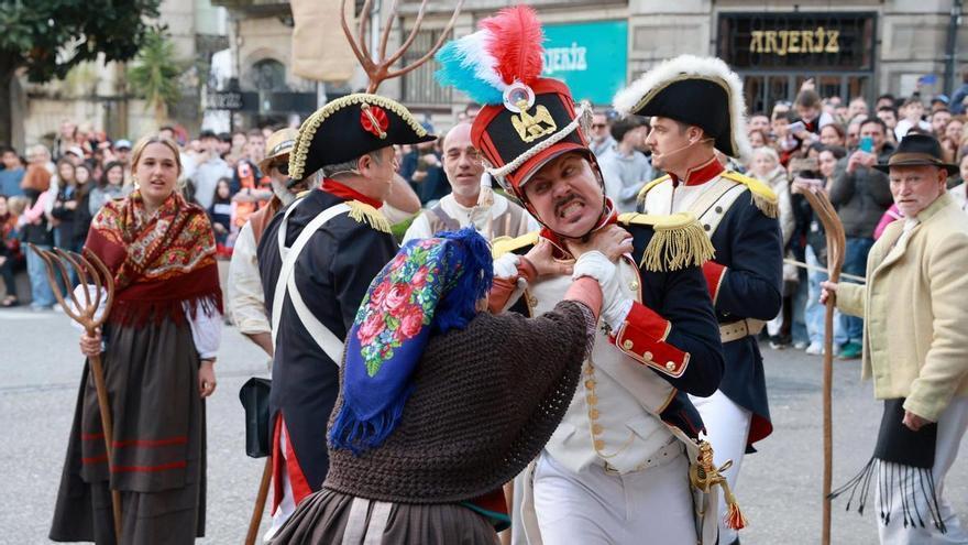 Vigo celebra el final de su Fiesta de la Reconquista con la representación de la expulsión de los franceses