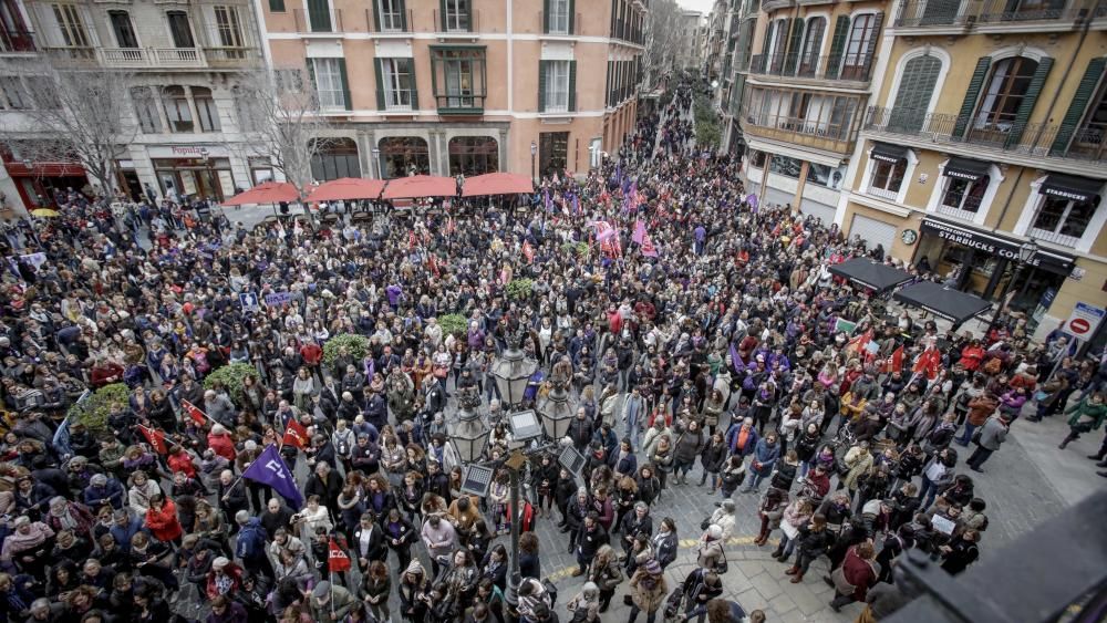 Manifestación en Palma por el Día Internacional de la Mujer