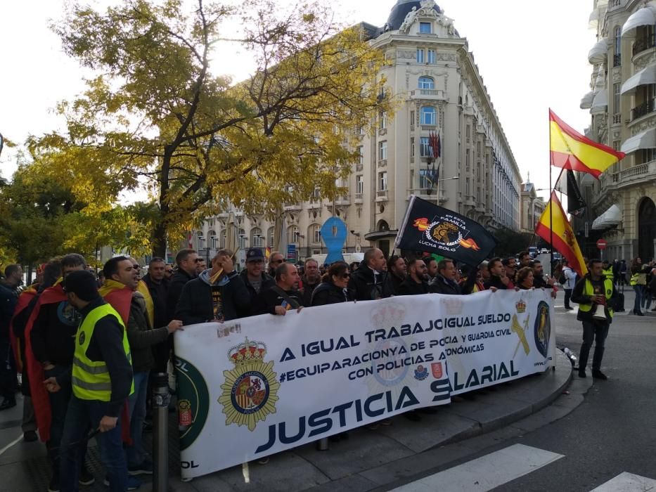 Imagen de la concentración de Jusapol en Madrid.