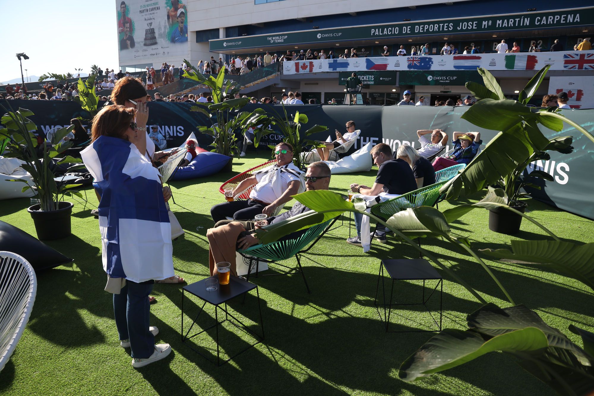 Ambiente en el primer día de la Copa Davis 2023. Foto: Álex Zea