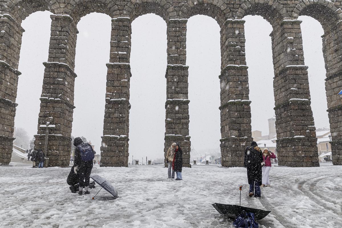 La nevada en Segovia