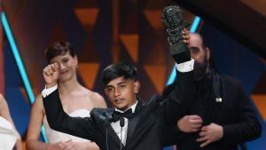 Antonio Fernández Gabarre, Mejor actor revelación en los Premios Goya 2026 por Ciudad sin sueño, este sábado en Barcelona.
