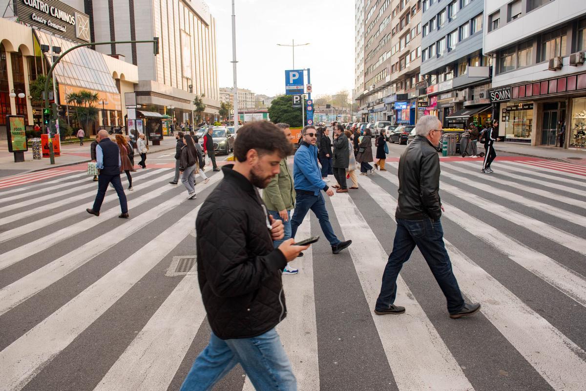 El barrio de Cuatro Caminos en A Coruña