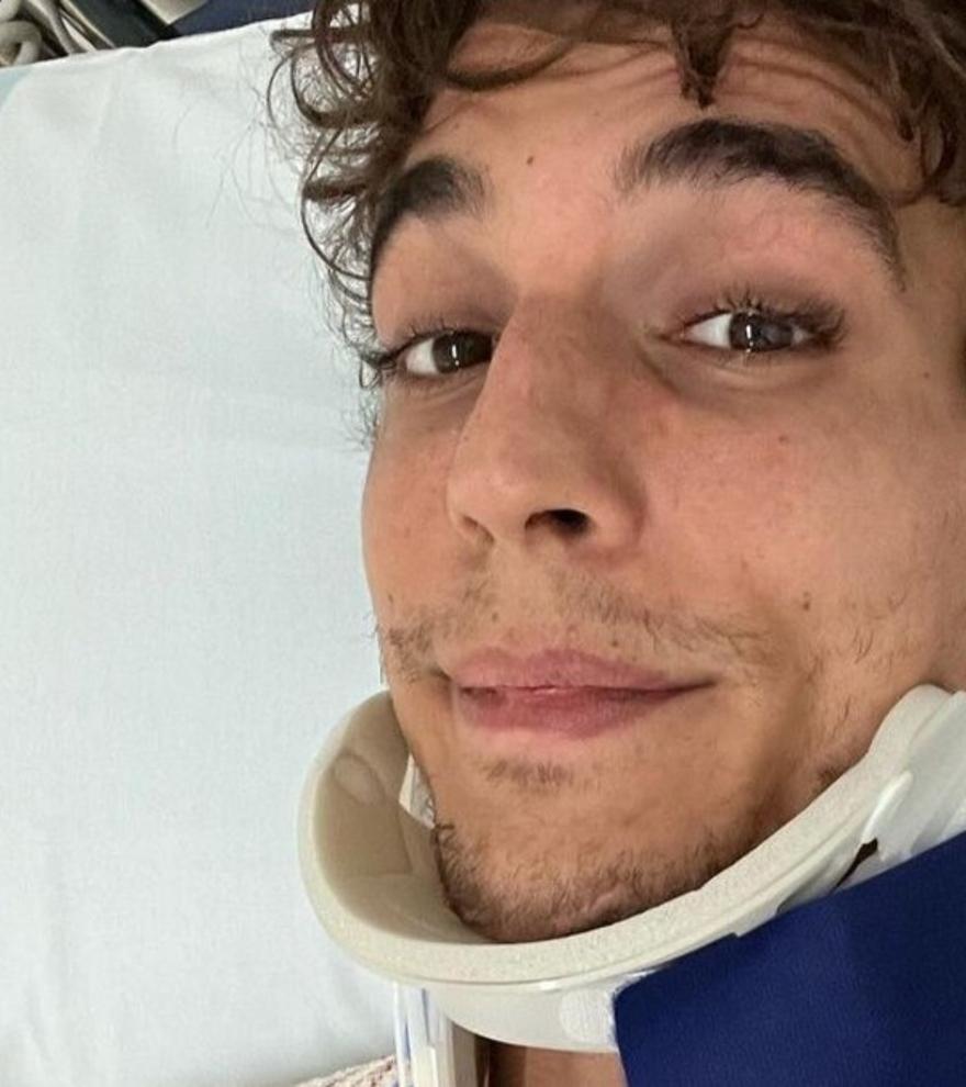 Miguel Herrán, hospitalizado tras sufrir un accidente de moto