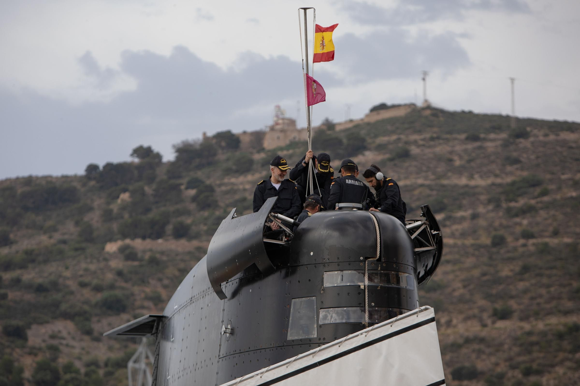 Así ha sido la visita del Rey Felipe VI en Cartagena para conocer el sumbarino S-81