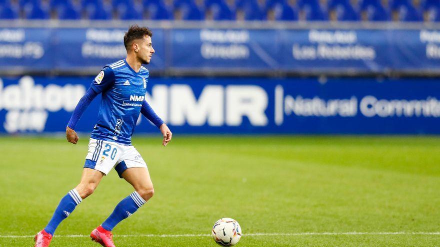 Sergio Tejera, durante un encuentro con el Real Oviedo