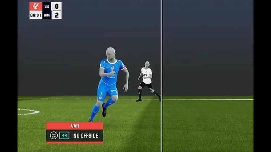 La jugada más polémica del Valencia CF - Atlético, en imágenes