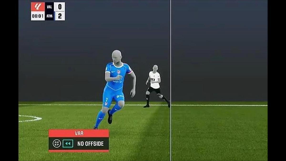 La jugada más polémica del Valencia CF - Atlético, en imágenes
