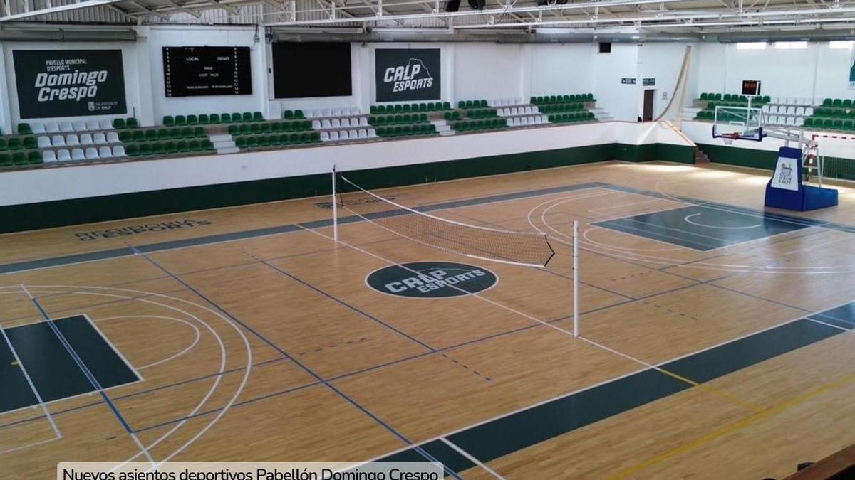 La pista renovada del pabellón ifac