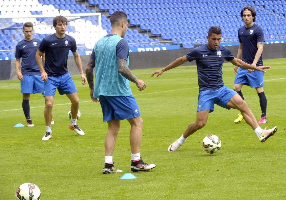 Entrenamiento de la Selección Galega en Riazor