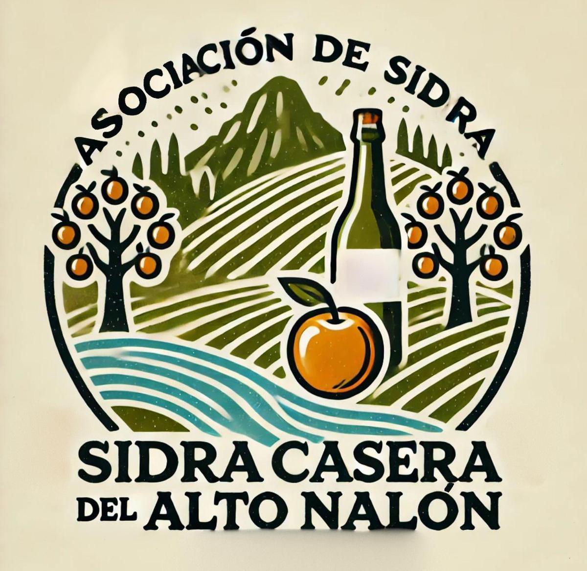 Logo de la  Asociación de Sidra Casera y de la Manzana del Alto Nalón.