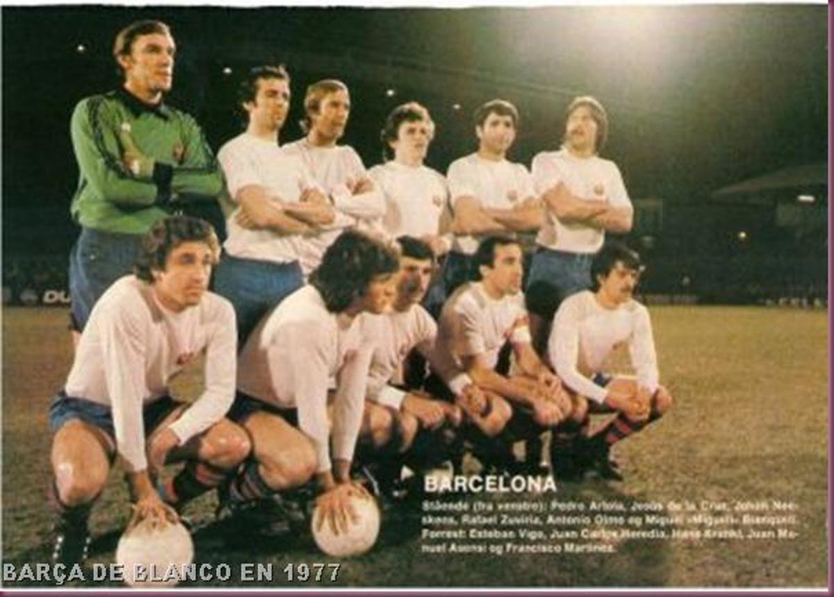 Año 1977 en un partido