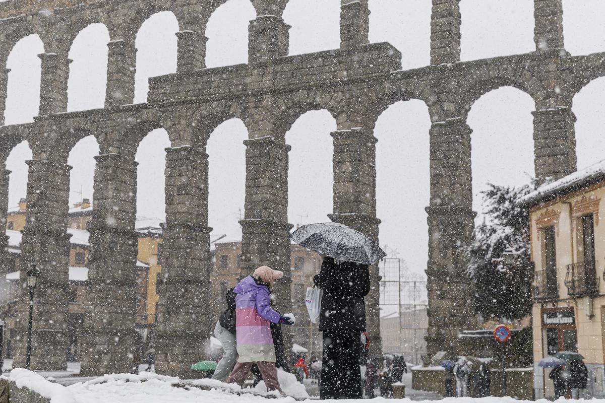La nevada en Segovia