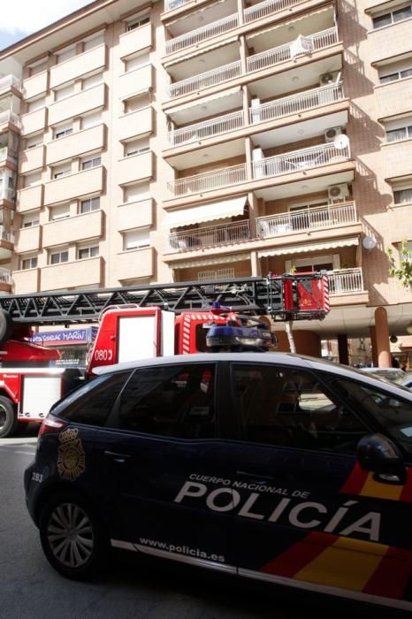 Incendio en una casa en San Antón