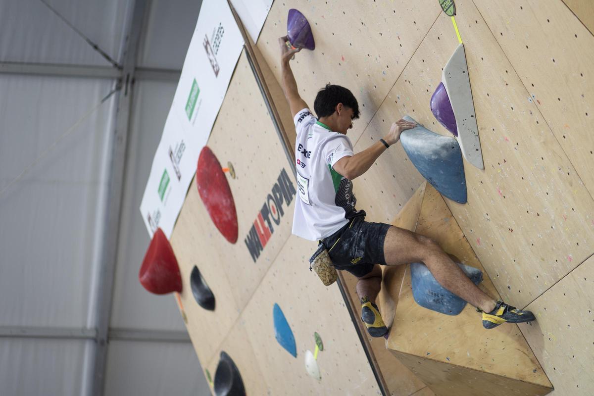 El extremeño, en pleno esfuerzo.