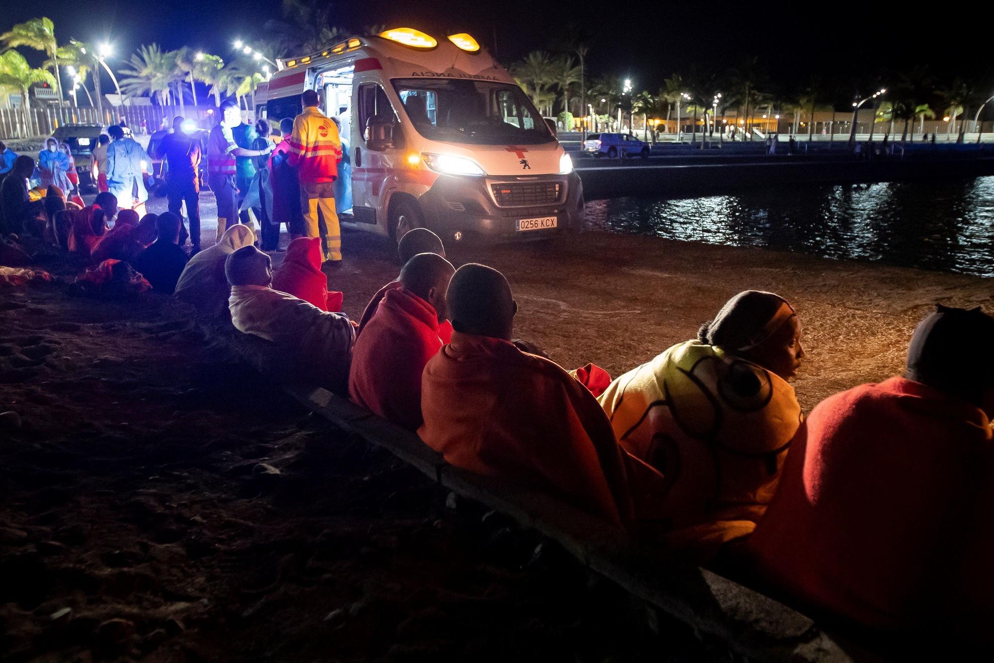 Llegada de migrantes a Castillo del Romeral (29/08/21)