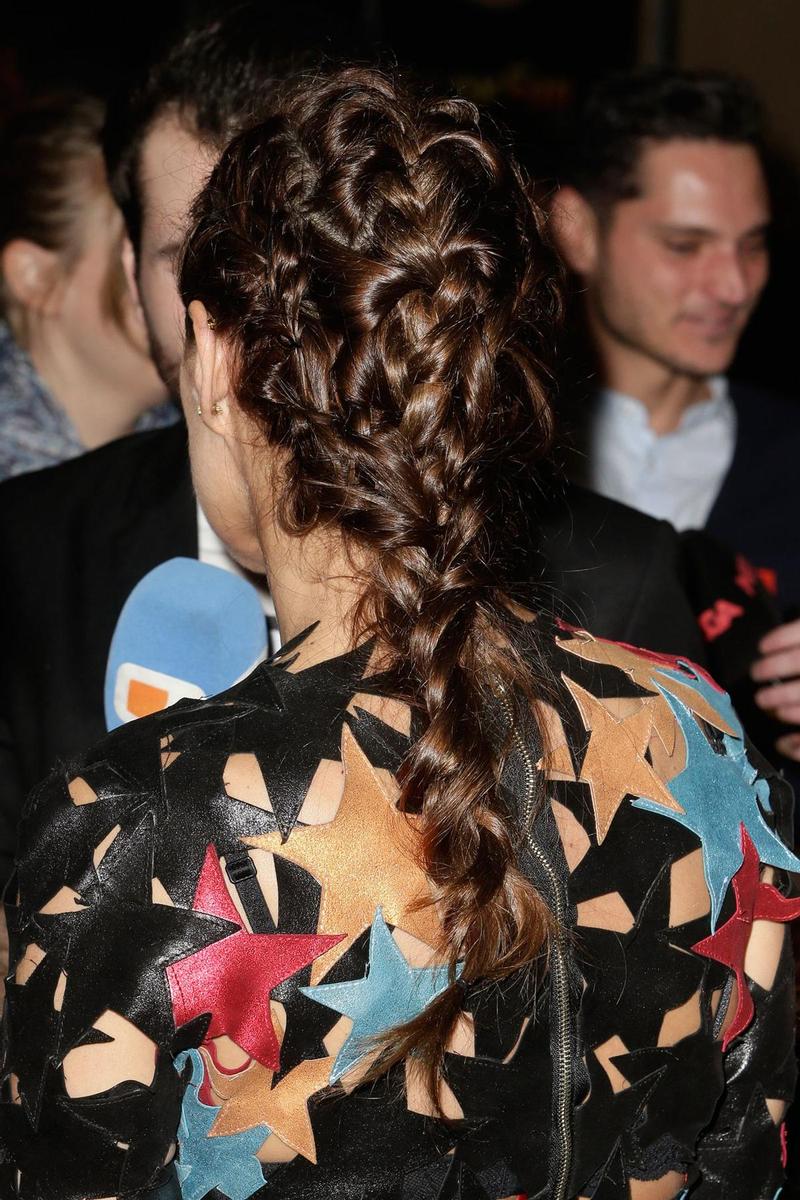 La trenza de Paula Echevarría en los Neox Fan Awards 2015