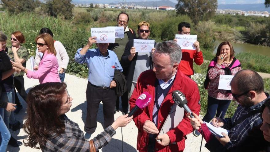 Adolfo Moreno, en el paraje del Guadalhorce.