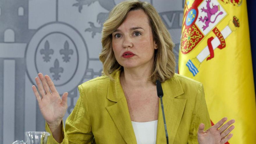 La ministra Alegría, en la rueda de prensa tras el Gonsejo de Ministros . | JJGUILLÉN / EFE