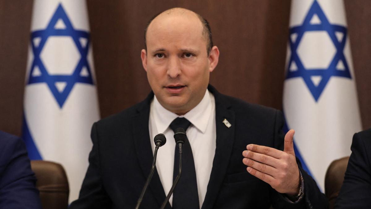 El primer ministro israelí, Naftali Bennett, durante una reunión del Consejo de Ministros.
