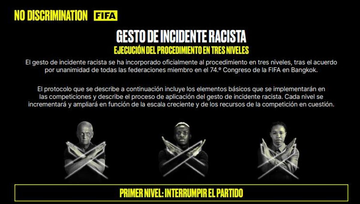 Este es el comunicado de la FIFA