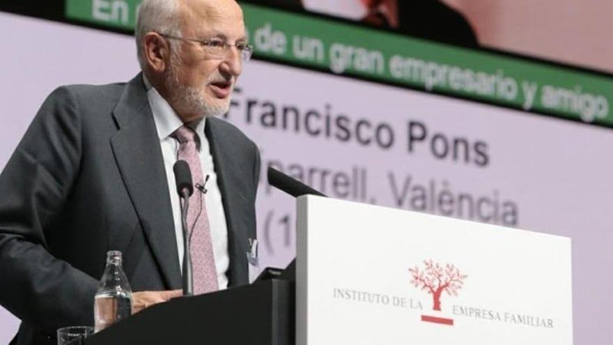 Juan Roig en el Congreso de Empresa Familiar en València.