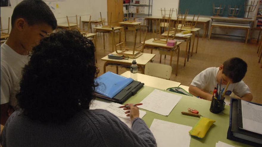 Escolares en un aula de Educación Infantil.