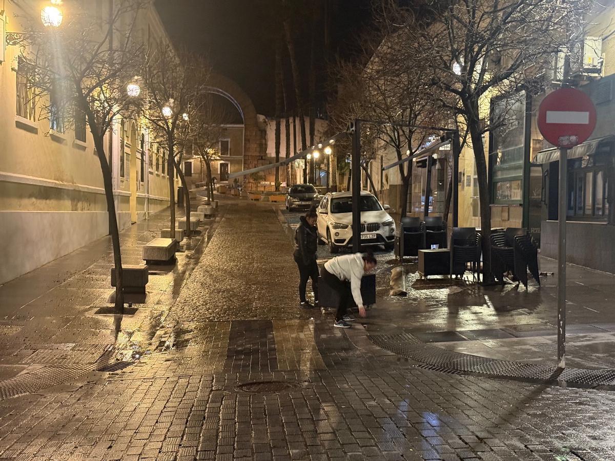 Daños causados por el vendaval.