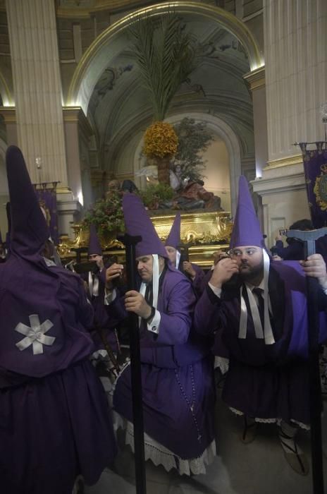 Murcia se queda sin la procesión de los 'salzillos' por la lluvia