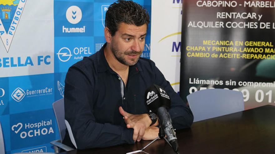 Fernando Estévez, en rueda de prensa.