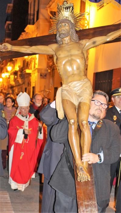 La presencia de Antonio Cañizares en la procesión del Cristo de los Afligidos