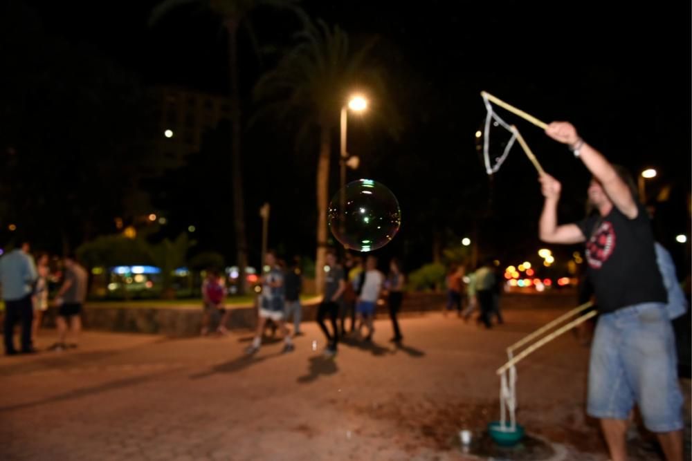 Celebración en Murcia del triunfo del Madrid