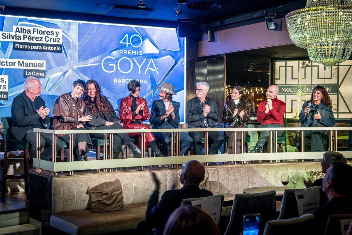Fiesta de los nominados al Goya a mejor canción en Barcelona, en la coctelería Gatsby Fiesta de los nominados al Goya a mejor canción en Barcelona, en la coctelería Gatsby