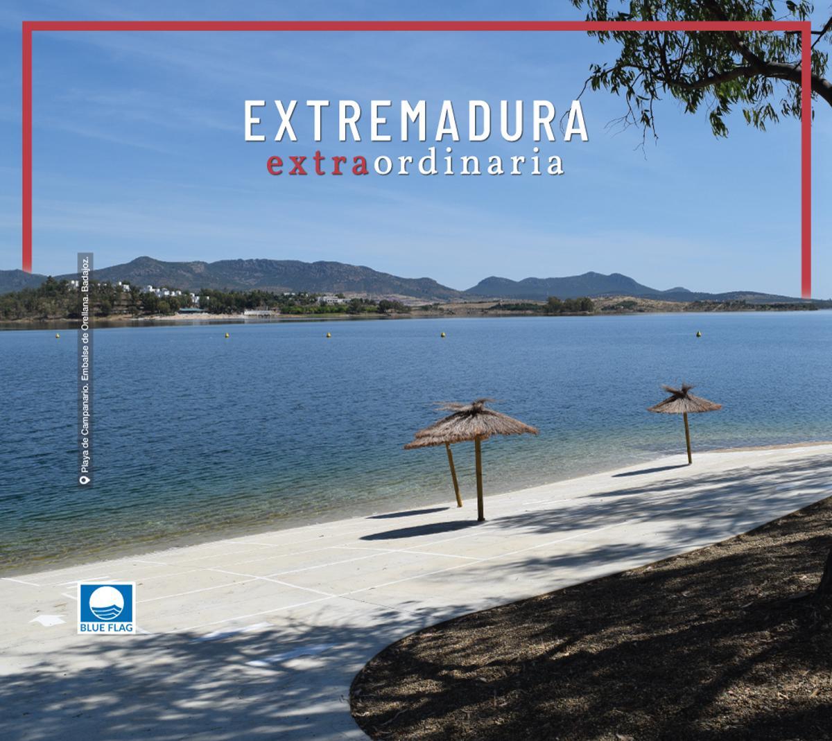 Playa de Campanario, con bandera azul.